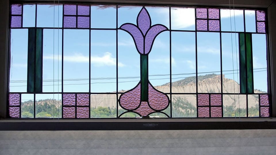 Original stained glass window