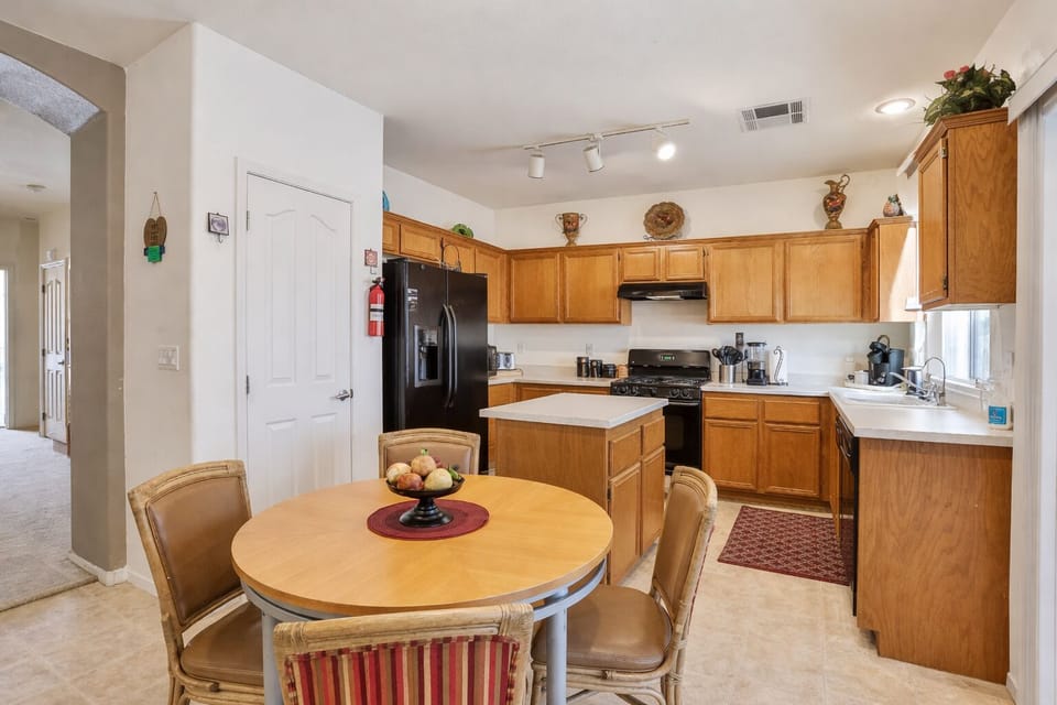 Spacious kitchen open to the family room for easy connection and flow.