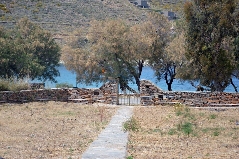 The gate at the end of the property leading to the beach
