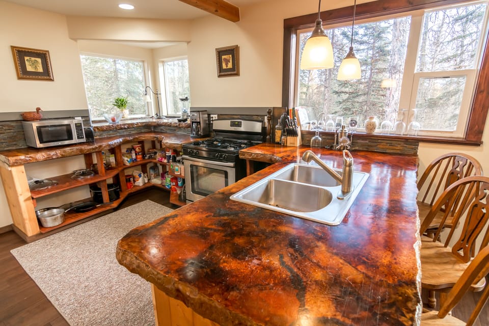 If you like to cook, this is a fun kitchen. It's fully stocked and ready to go.