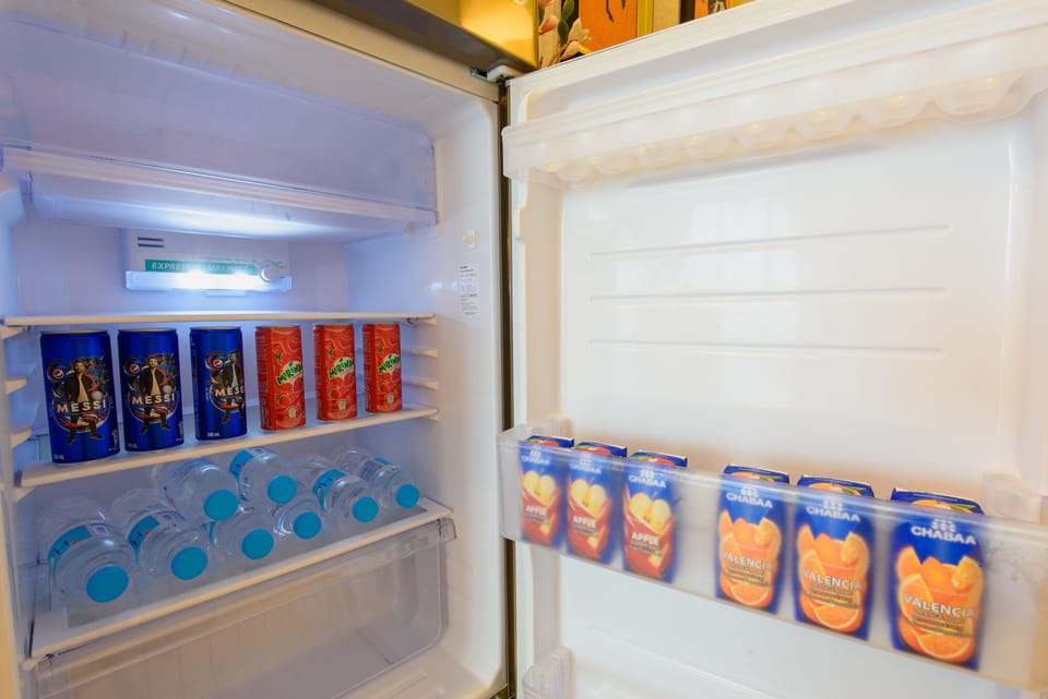Complementary drinks for refreshment.