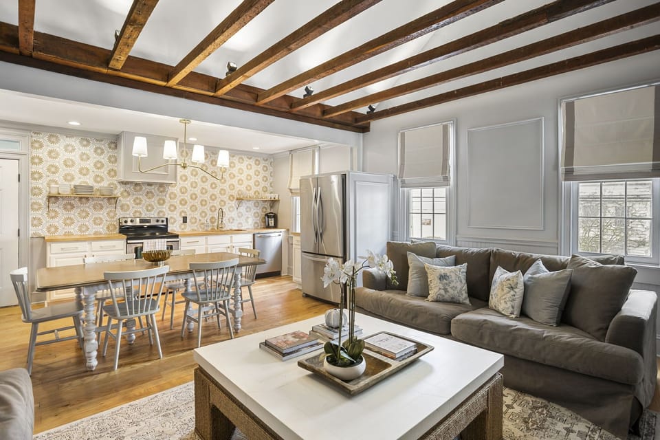 Open Living, Dining, & Kitchen