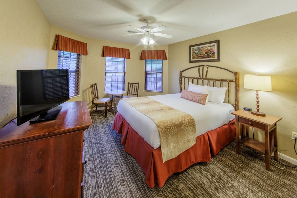 Get a peaceful night sleep in our cozy Queen bedroom.