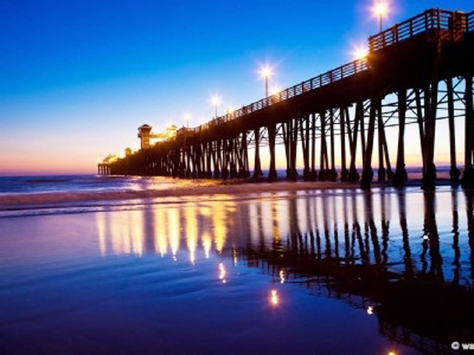 Oceanside Pier at night