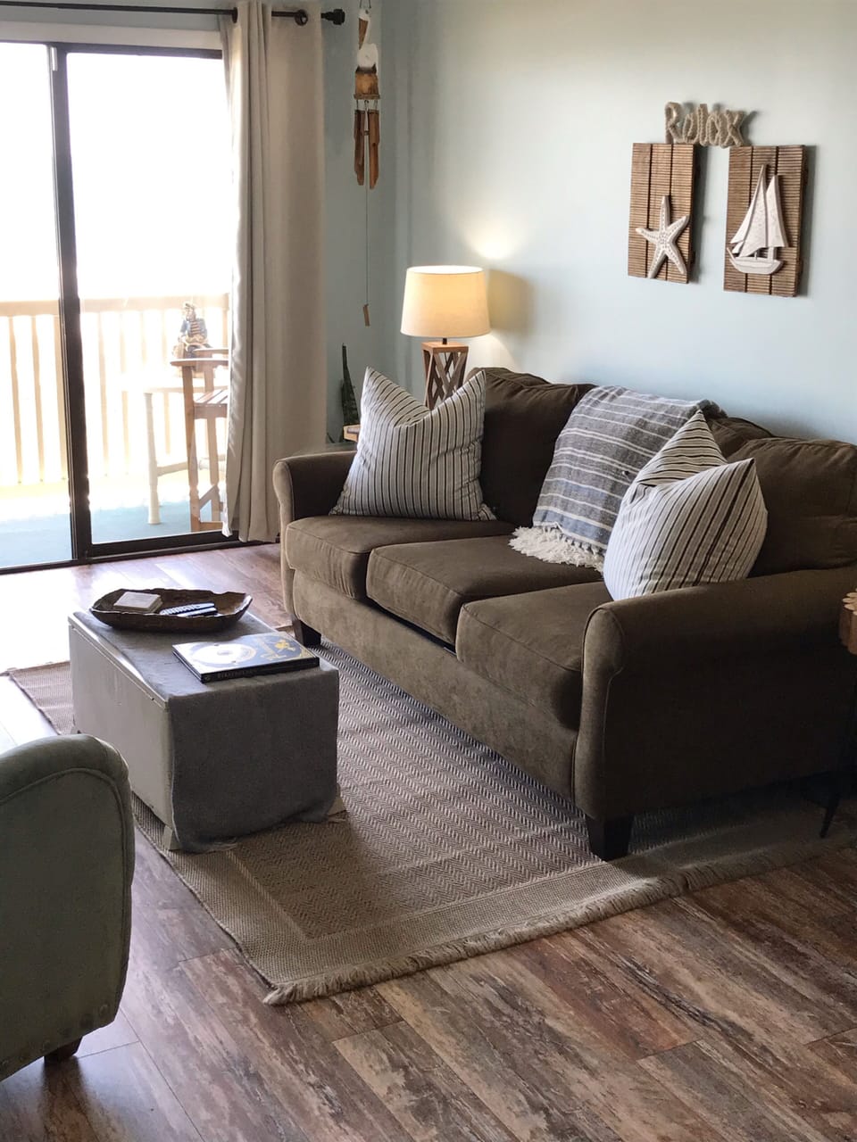New sofa sleeper with queen mattress for extra guests