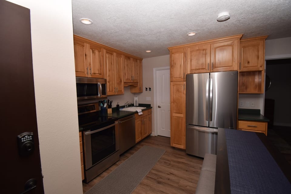 Kitchen includes new Bosch dishwasher. Ultra quiet.
