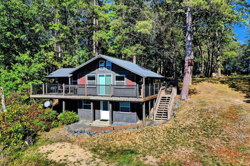 View of Porch Overlooking Lake