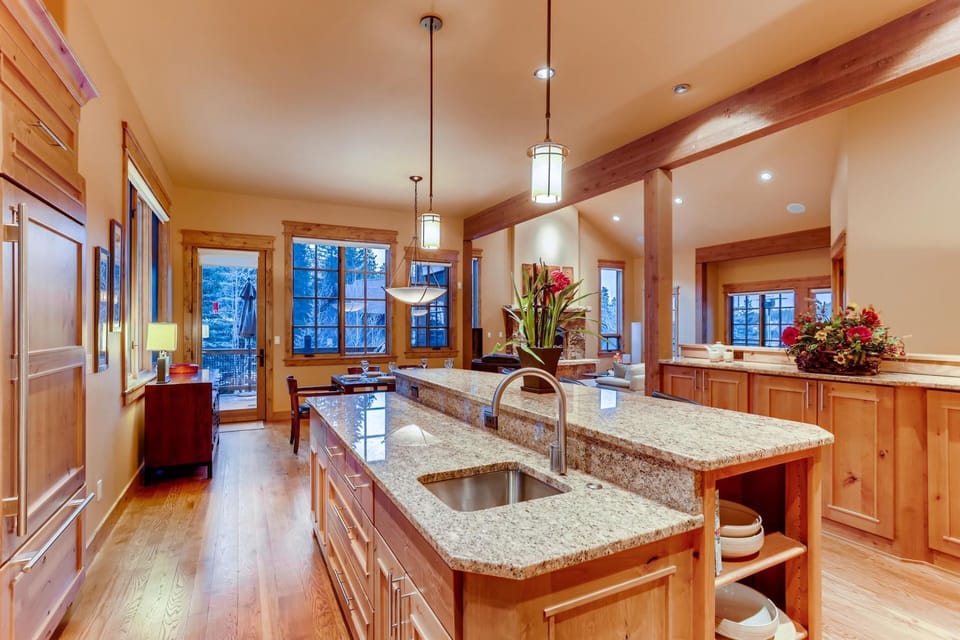 Kitchen, Open Concept to Dining Room and Living Room