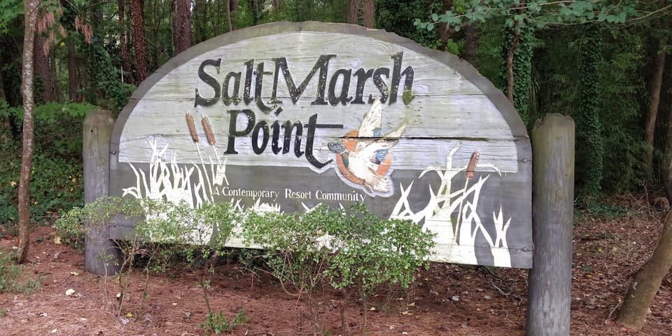 The entrance to the neighborhood