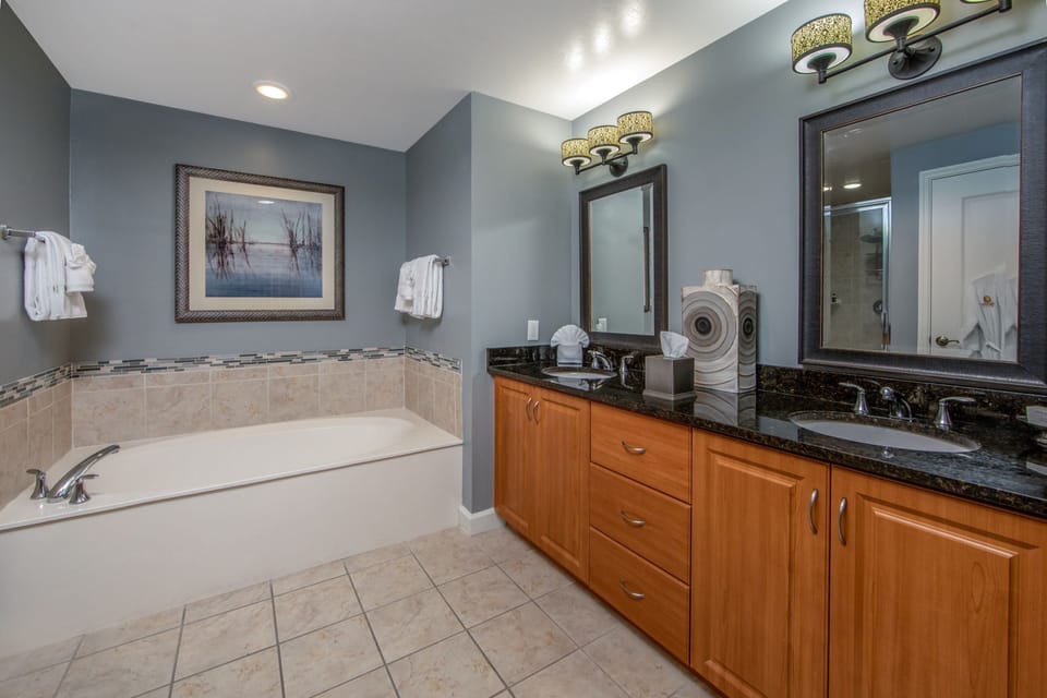 Get a peaceful night sleep in our cozy bedroom.