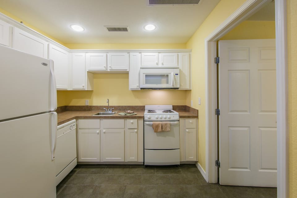 Prepare a meal in the equipped kitchen.