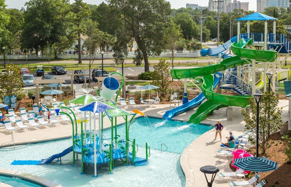 Lovely pool and water park.