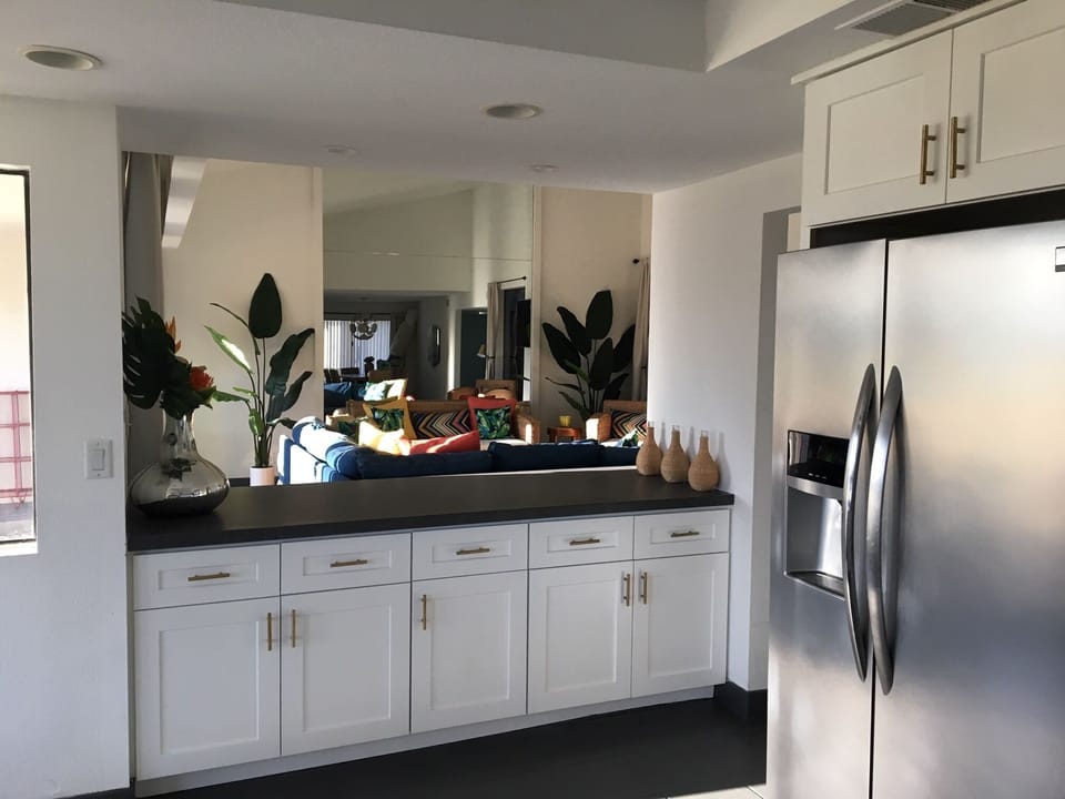 View from Kitchen into Living Room