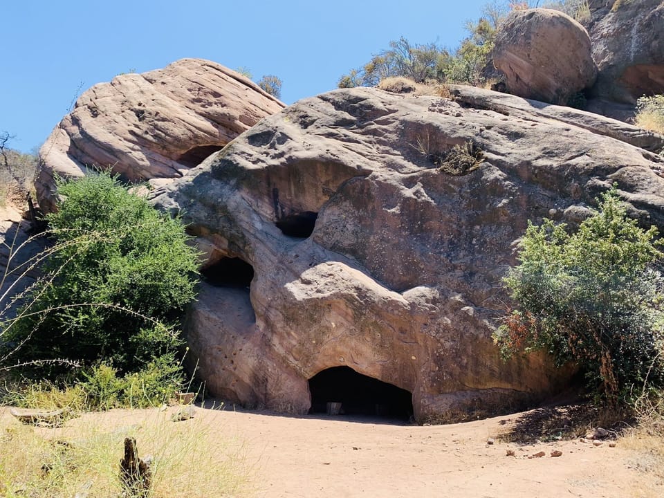 explore the caves in Red Rock Canyon-truly other-worldly