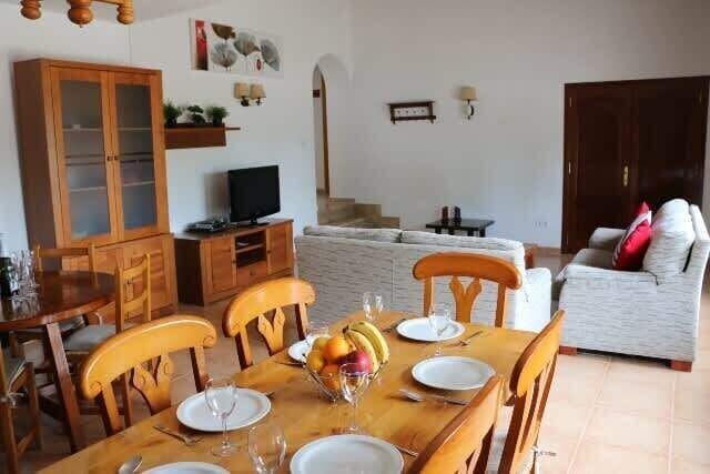 Lounge / dining area with UK TV channels
