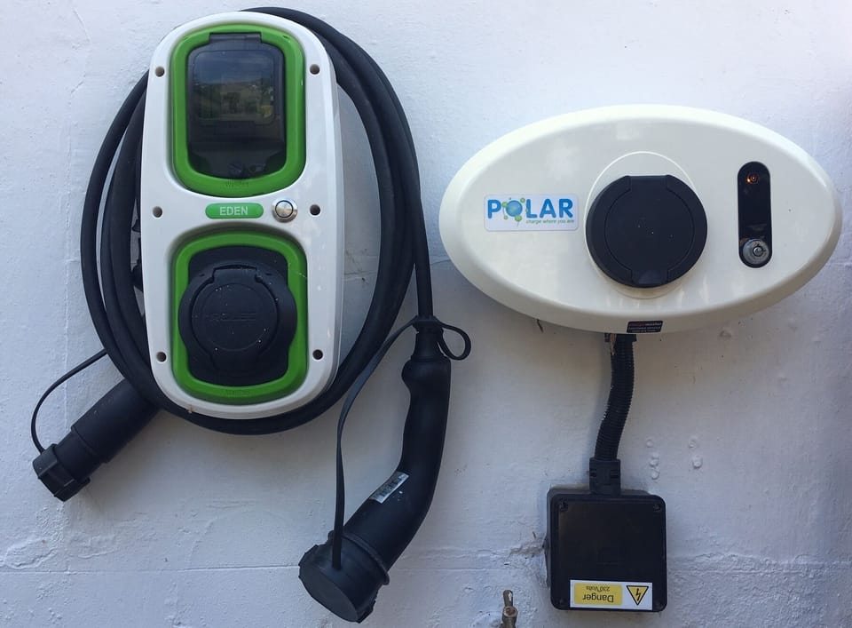 Electric car charging points