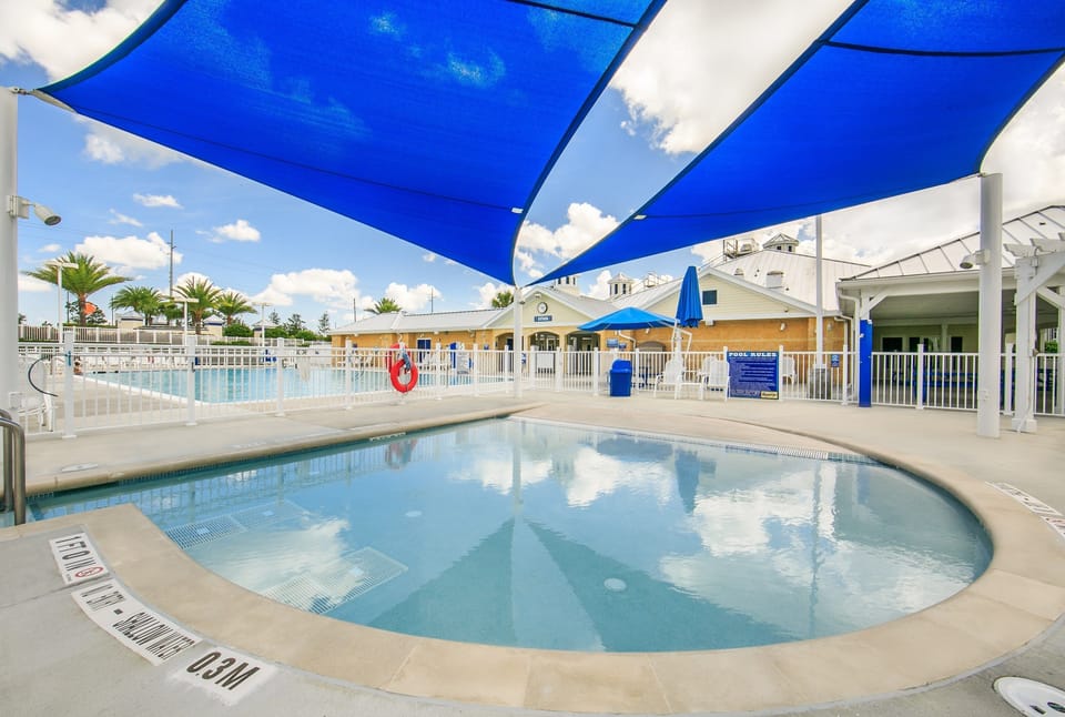 Smaller pool available for children.
