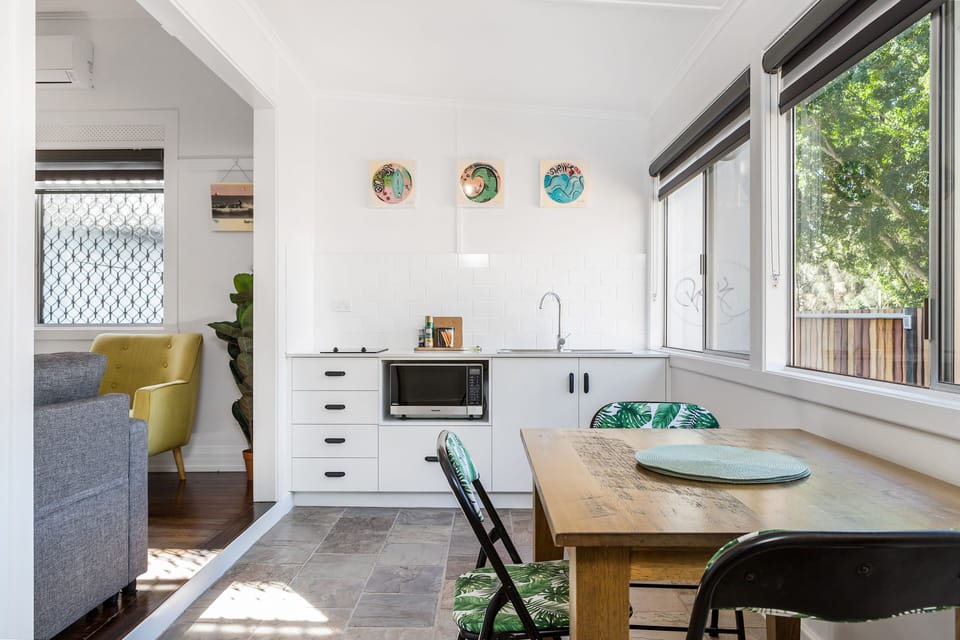Kitchenette in the studio side of the cottage