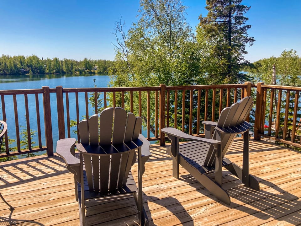 views and seating from deck