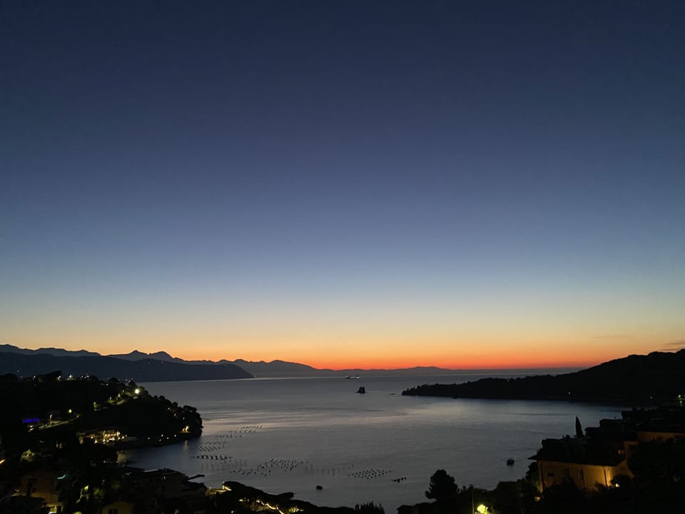 Sunrise view from the master bedroom