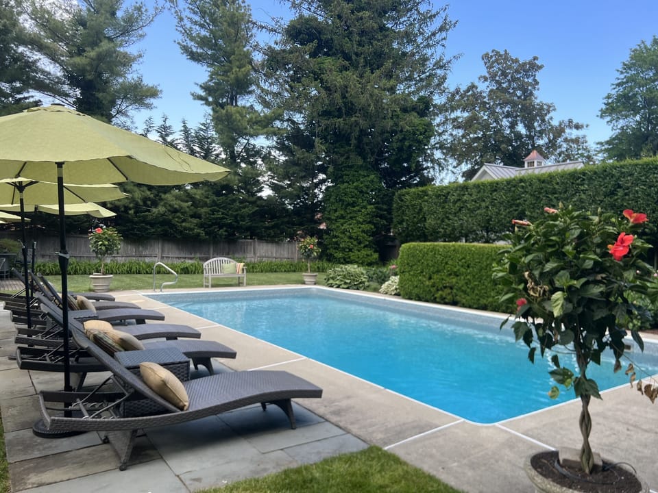 Elegant, relaxing heated pool