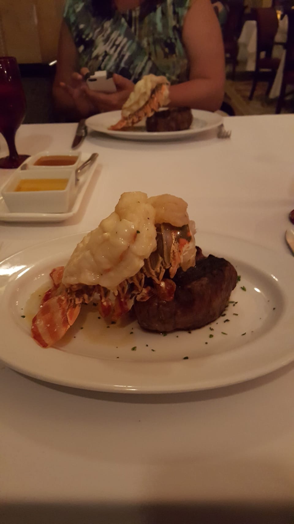 kobe beef and lobster dinner