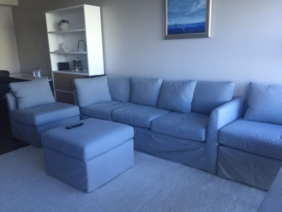 Paul Michell sectional sofa that can be use as a queen size bid. 