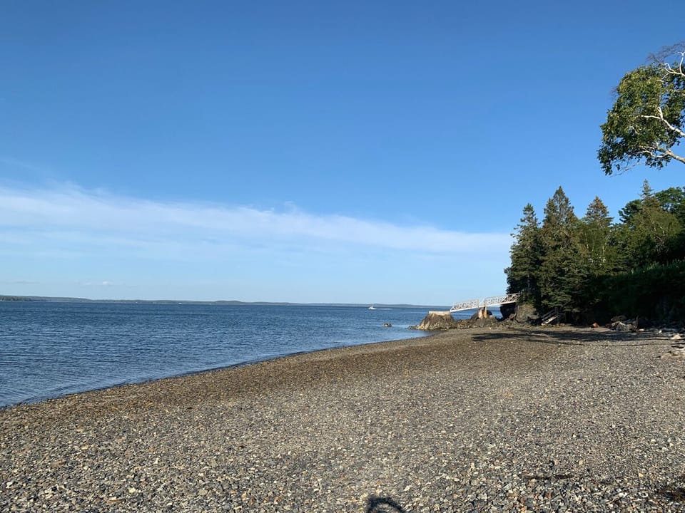 Beach at low tide