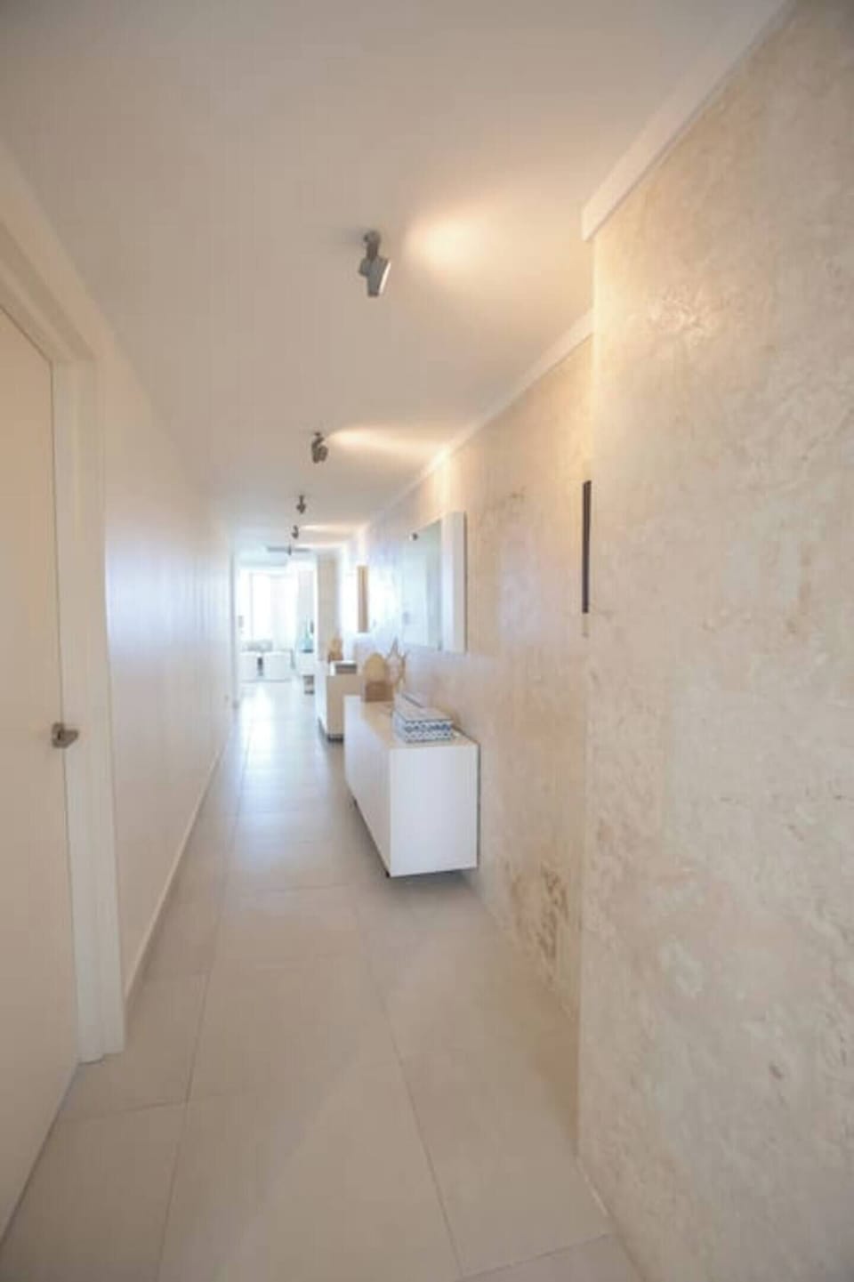 Marble walls additional luxury touch. 