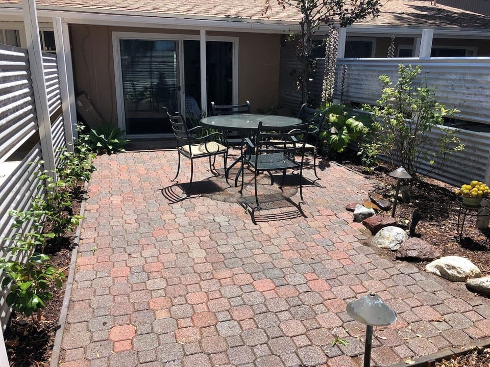 Convenient & private front patio, great for dogs or spending time outside! 