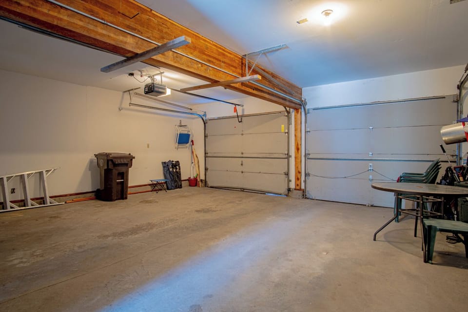 2 car attached garage for all your toys!