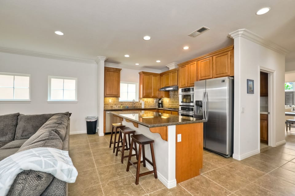 Whip up great food in this modern kitchen 