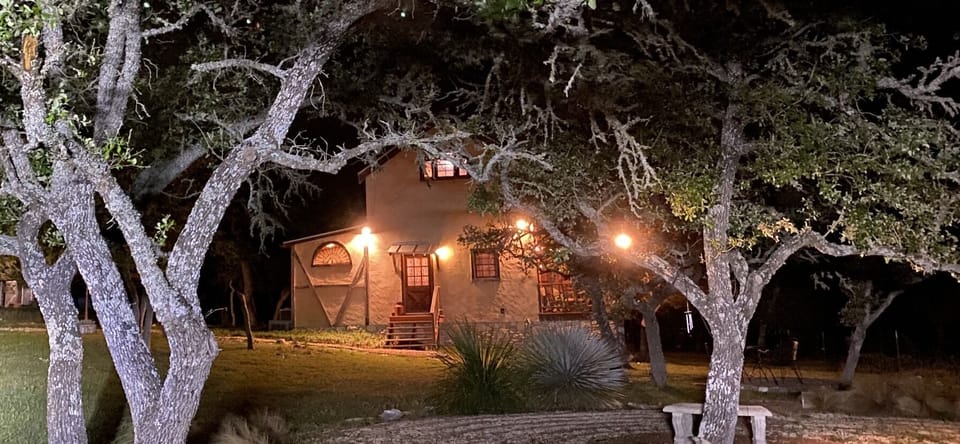 Evening views of this lovely cabin.