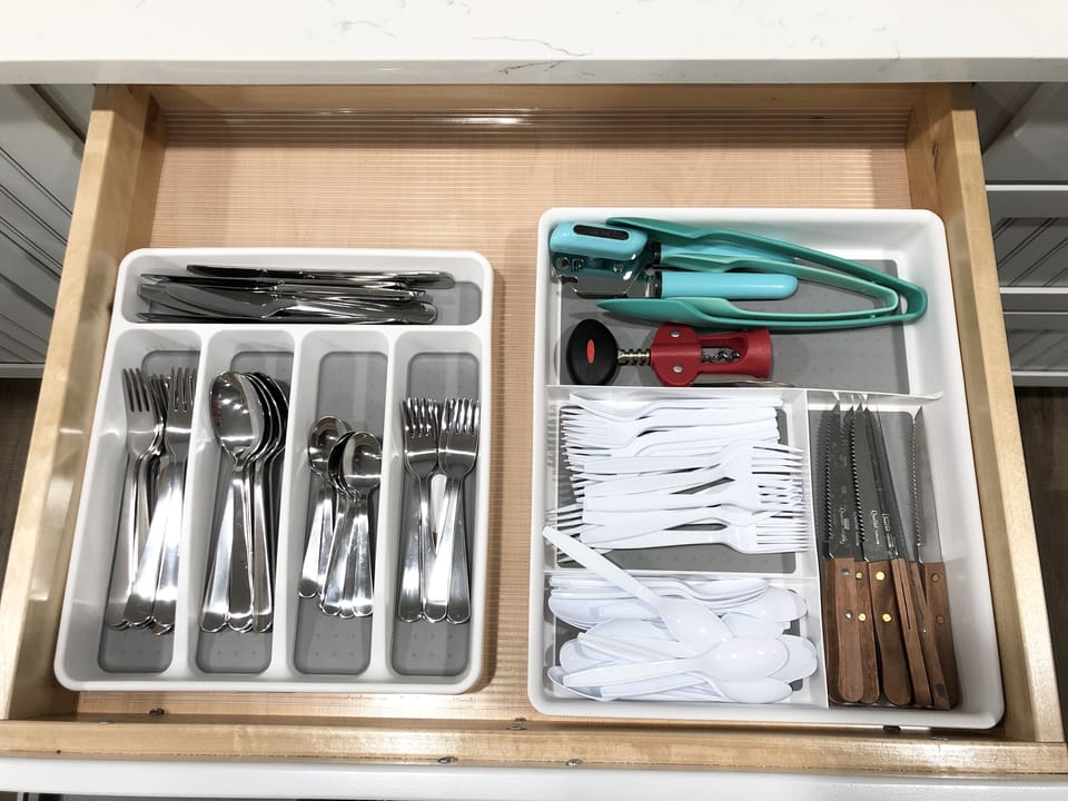 Silverware and disposable cutlery if you prefer