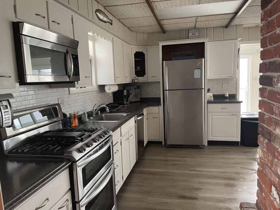 coffee pot, mixers, garbage disposal 