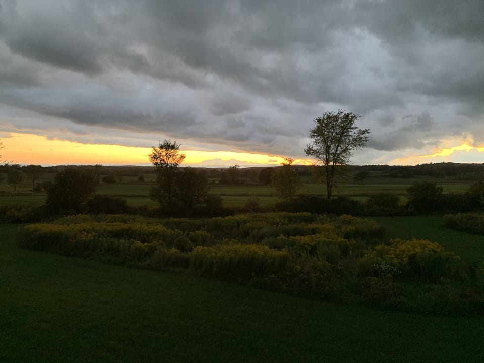 180° view of open sky