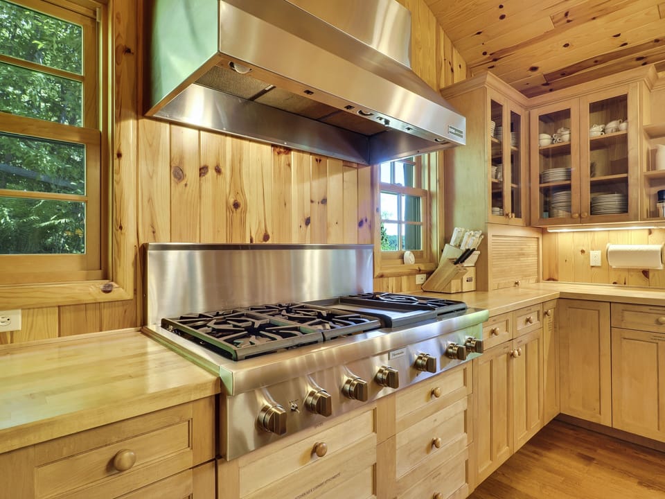 6-burner stove with griddle