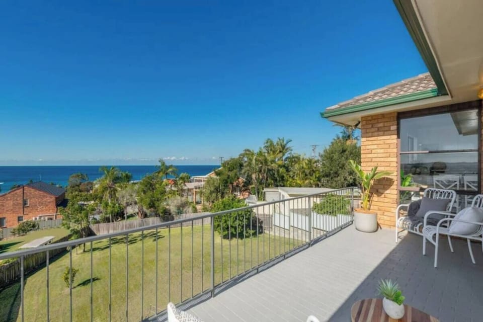 Deck overlooking the ocean