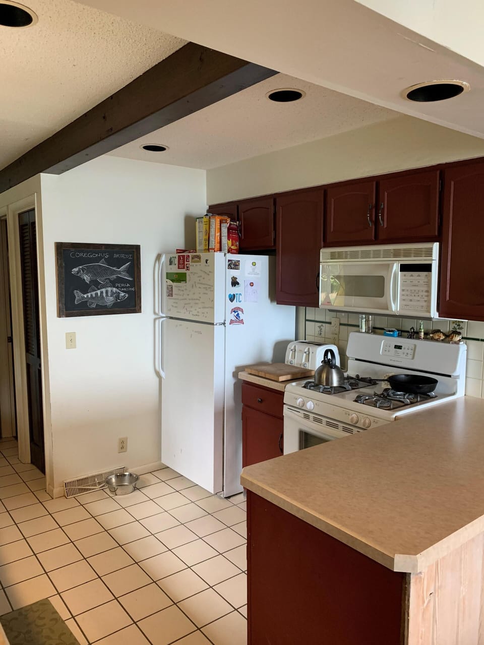 Kitchen view from dining area