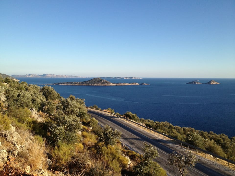 View from nearby restaurant