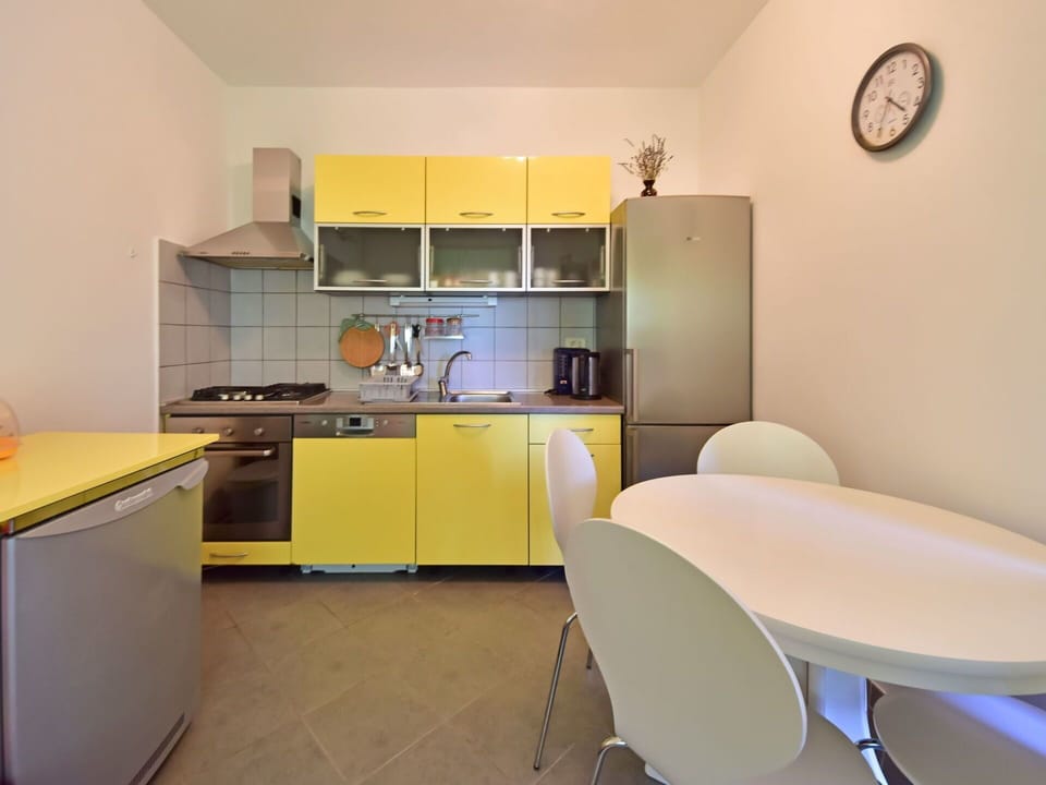 Room, Property, Yellow, Furniture, Interior Design, Building, Kitchen, Real Estate, Floor, House