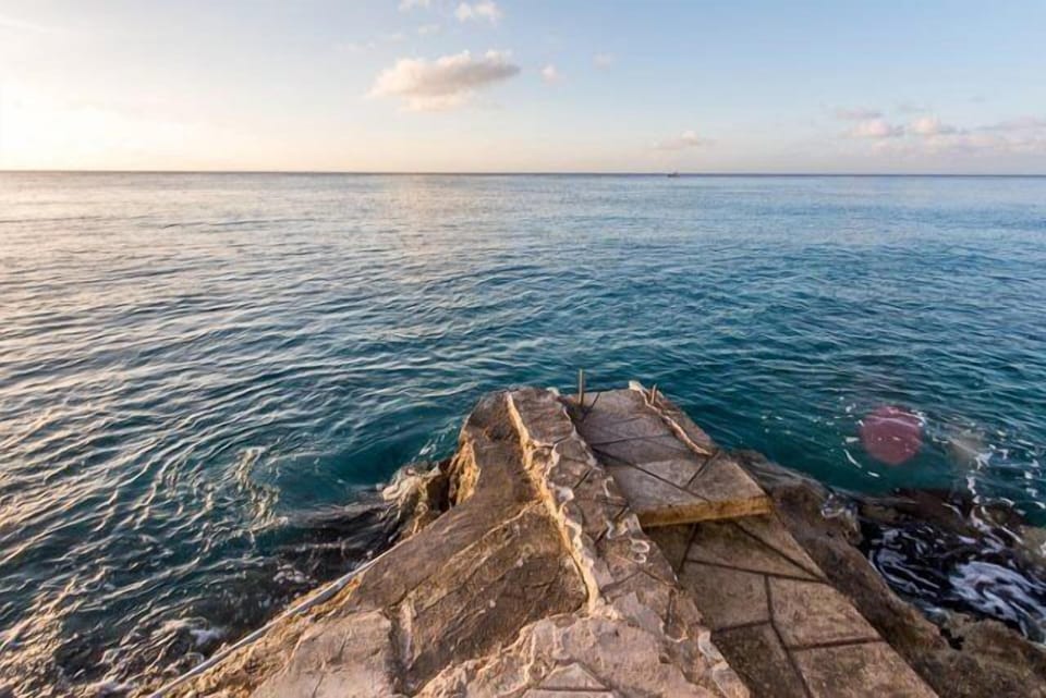 Entrance into the water has a ladder for easier access