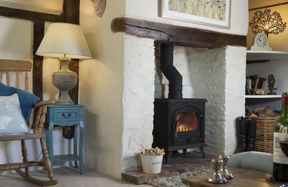 Ground floor: The lovely inglenook fireplace