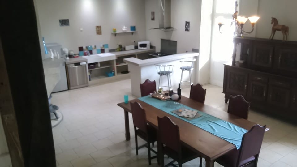 Open plan kitchen dining room
