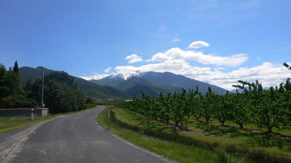 Approaching Joch with Mt Canigou