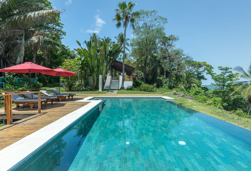 Pool and main house