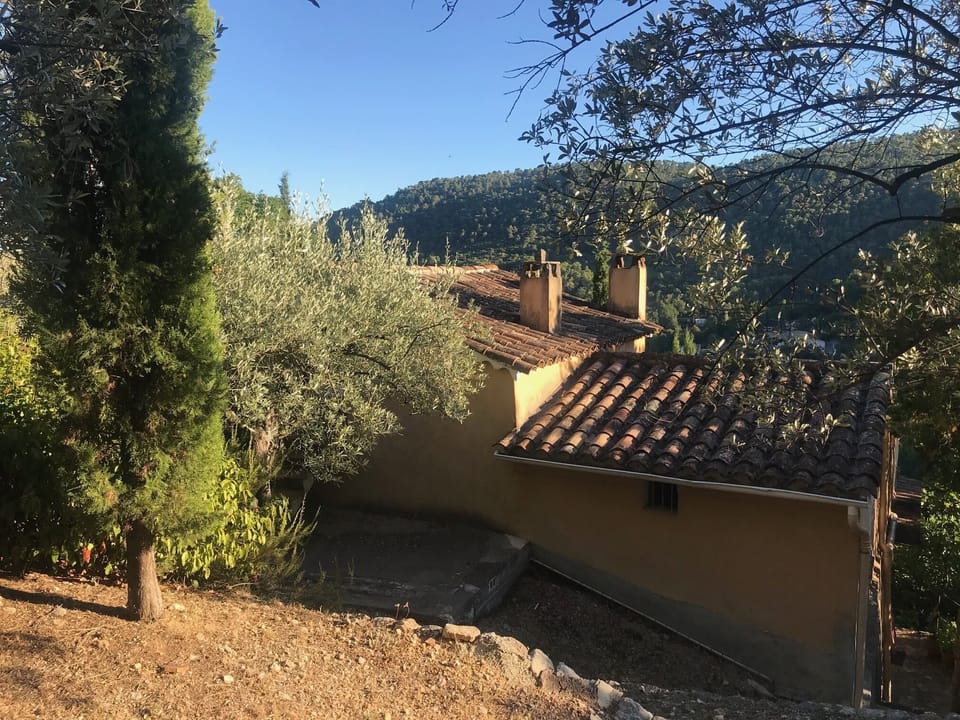 House from upper terraces
