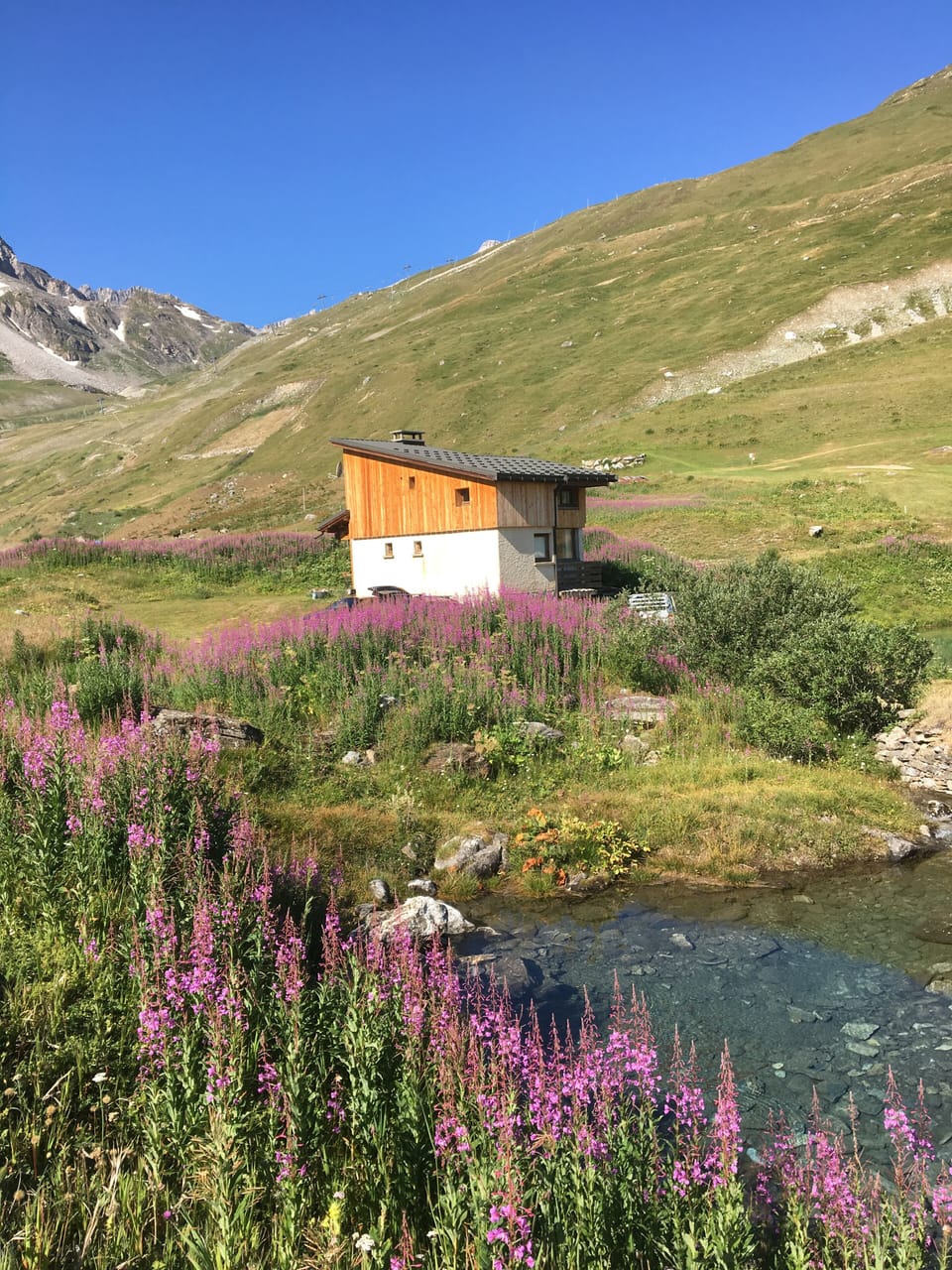 Chalet in the summer