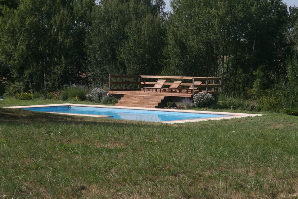 Pool with sun deck