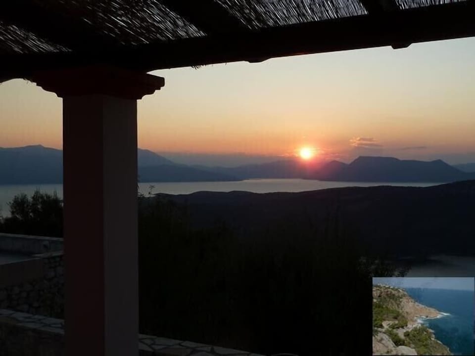 Sunrise seen from terrace  - beautiful time of day